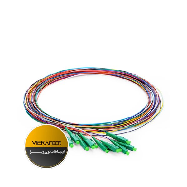 پیگتیل فیبرنوری LC APC SM 12 color