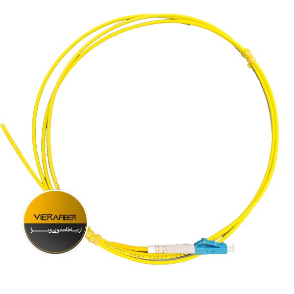 پیگتیل فیبرنوری ویرا فایبر دومیلیمتر lc-upc sm 1.5 2mm