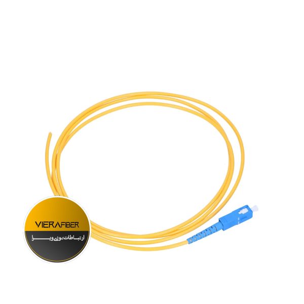 پیگتیل فیبرنوری ویرا فایبر سه میلمتر fc-upc sm 1.5 3mm